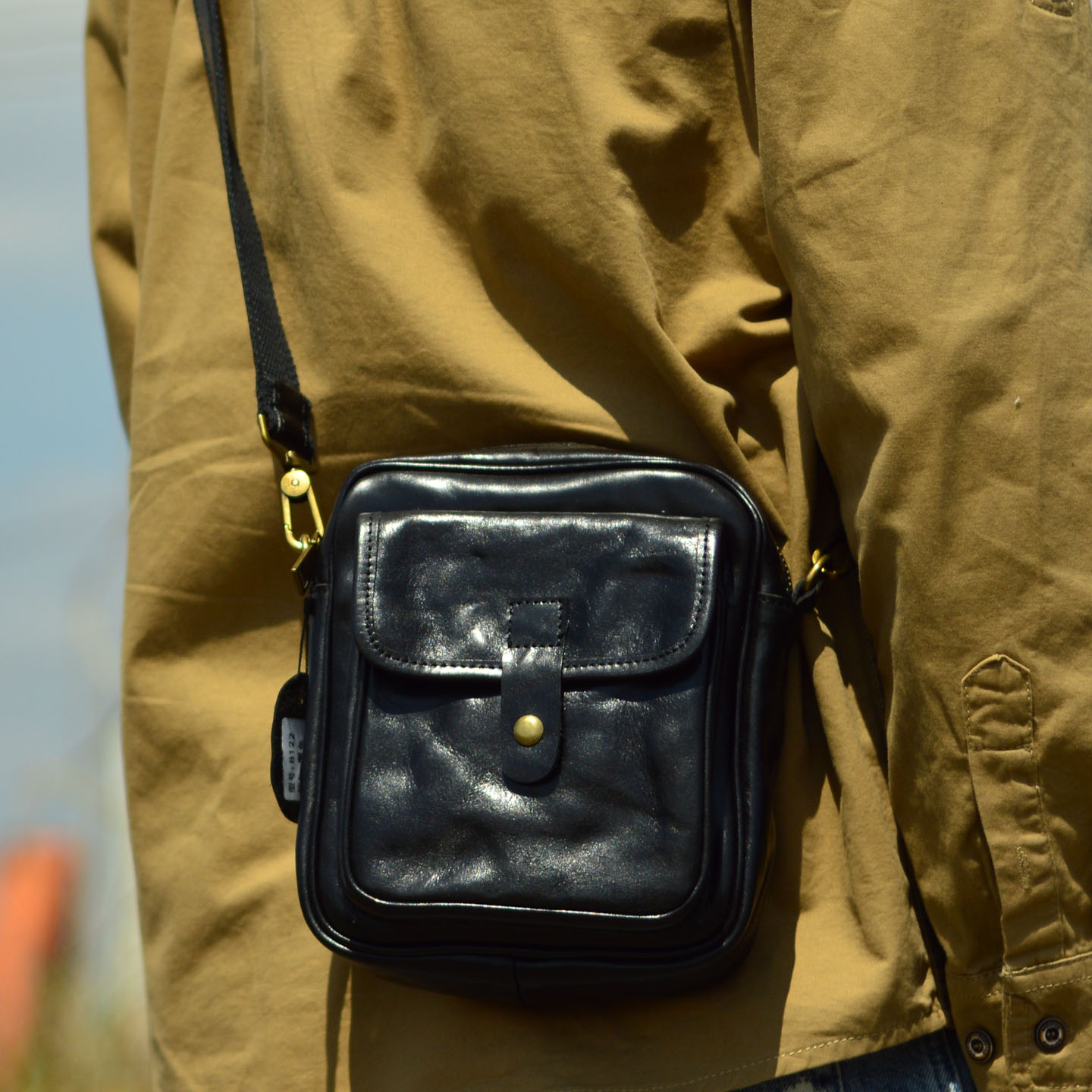 Leather Backpack Vintage - AETOO Sac à bandoulière d'affaires en