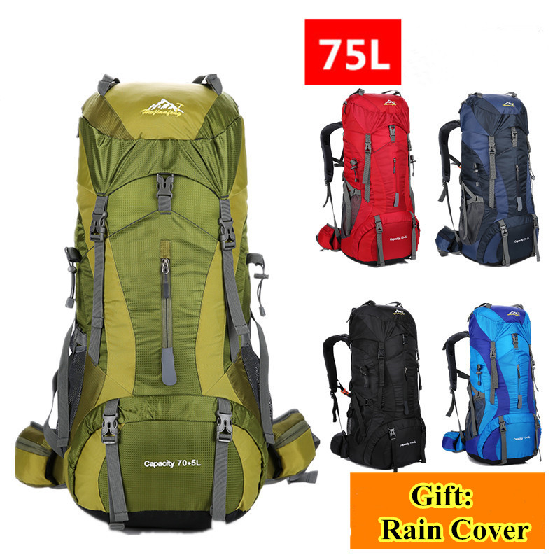 75L hommes femmes en plein air - Rain Cover Backpack avis et prix